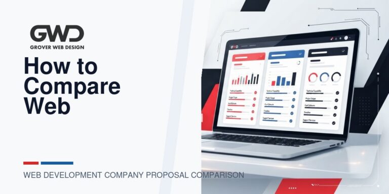 GWD branded featured graphic for web development company proposal comparison