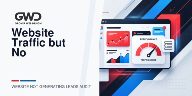 GWD branded featured graphic for website not generating leads audit services